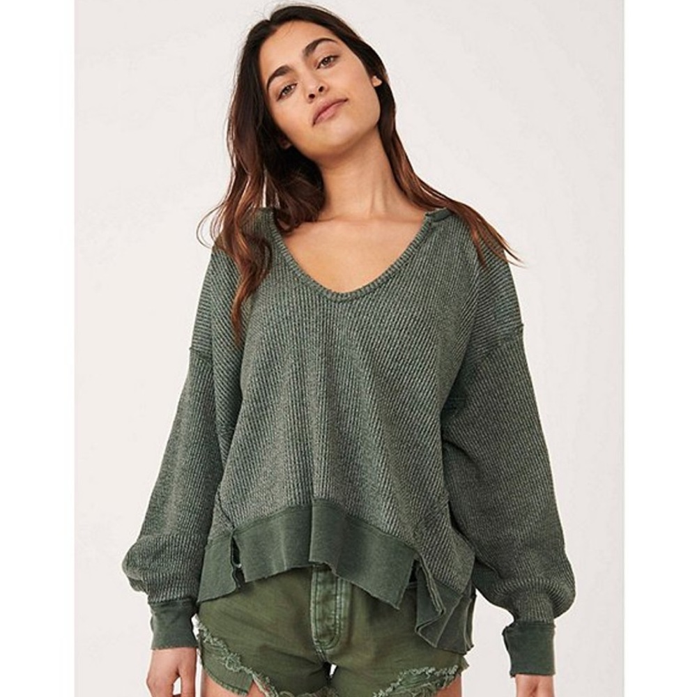 Free People We The Free Buttercup Oversize Thermal Top